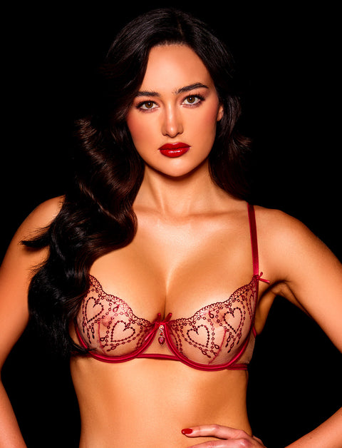 Adora Red 3 Piece Lingerie Set