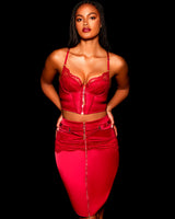 Gloria Red Bustier