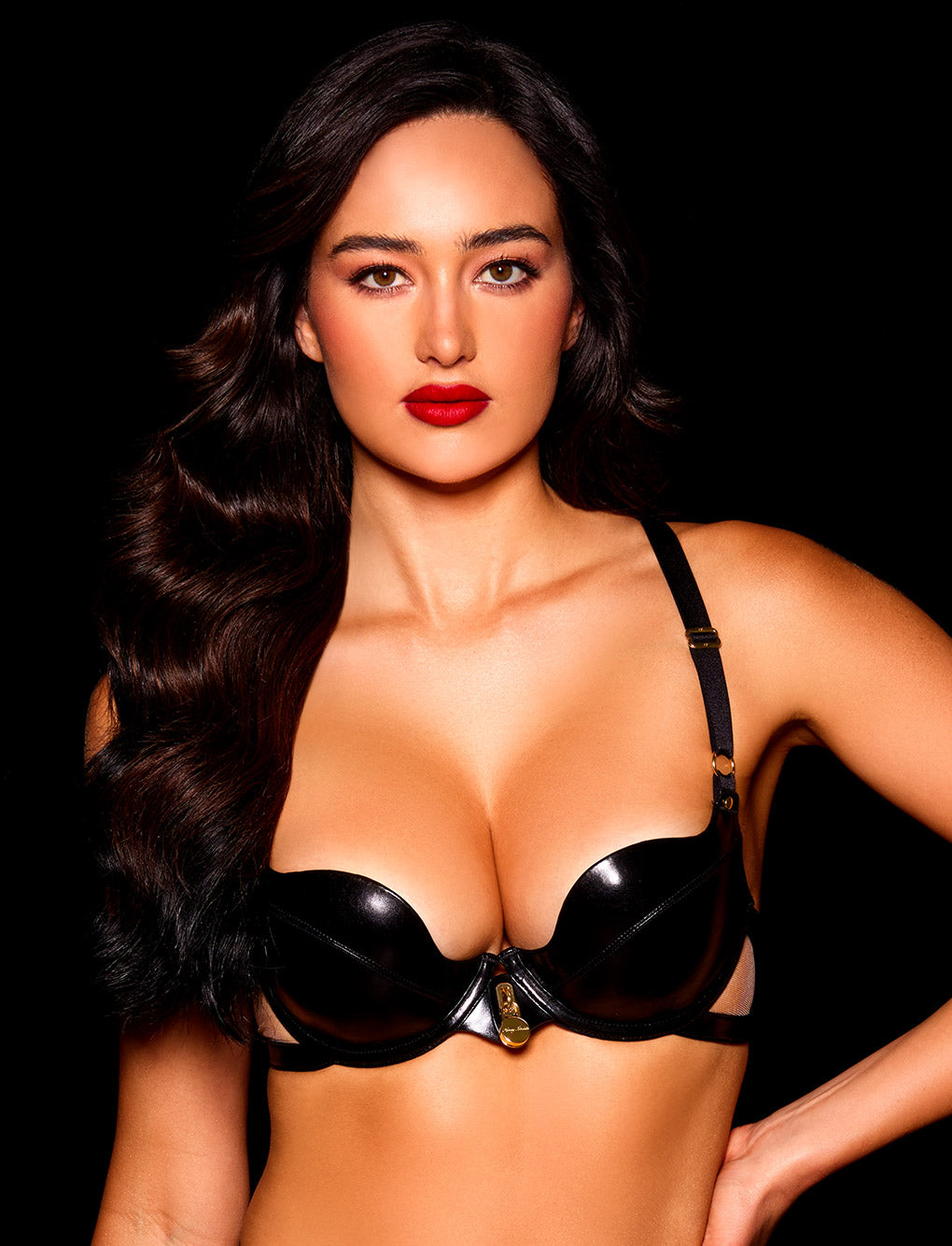 Rebel Black Bra & Bottom Lingerie Set