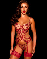 Whitney Sparkling Red Bustier